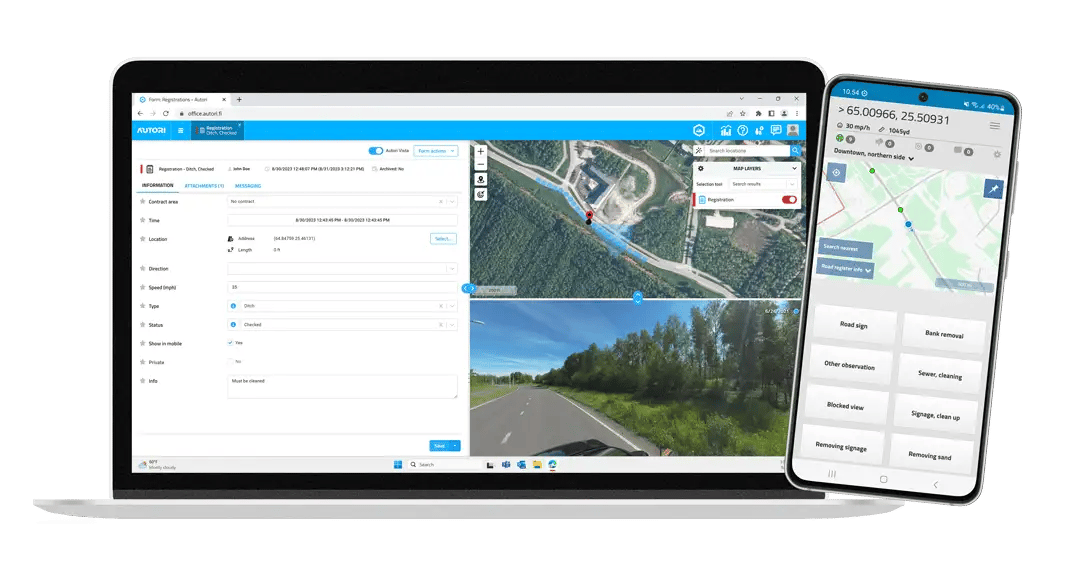 We offer users the opportunity to utilize tested work management solutions for various applications in the maintenance of road and street networks, as well as electrical distribution.