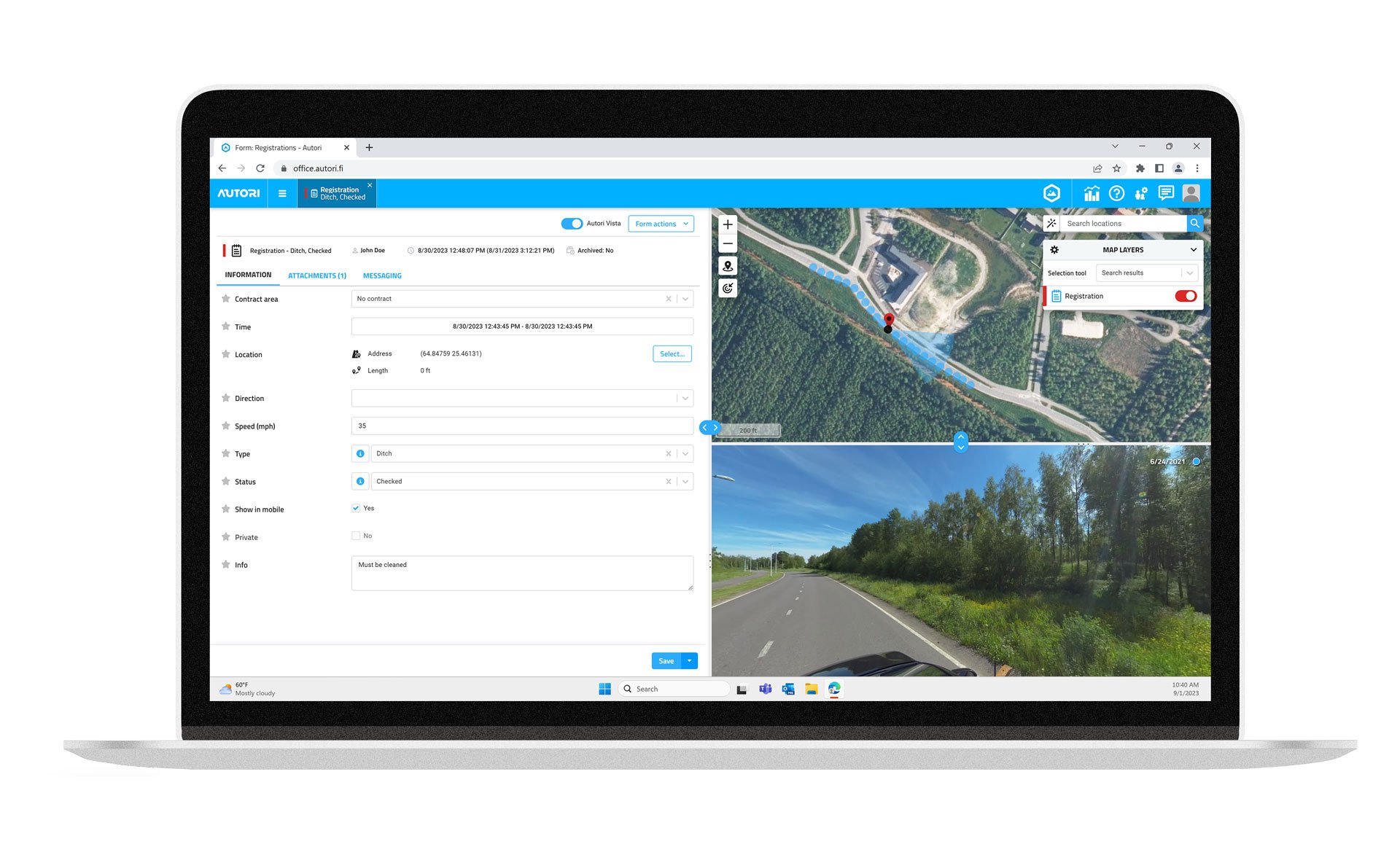 Asset management in quicker than ever with our location-based 360-photos.