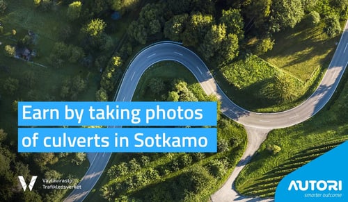 Earn by taking photos of culverts in Sotkamo, Finland