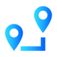 Autori Väginfo-app visar din aktuella position på vägen i form av länstillhörighet, vägnummer och dess löpande längd.