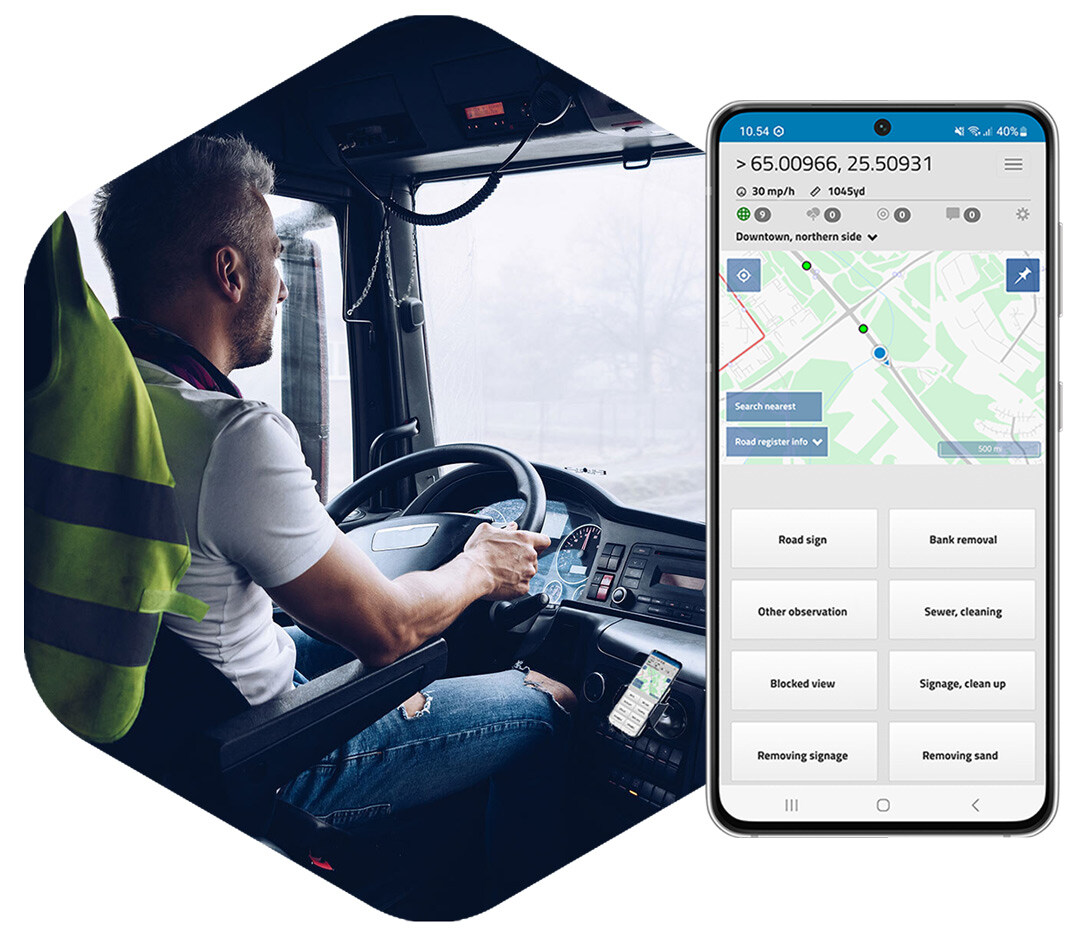 Road and street care operations software for office and field work