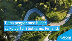 Tjäna pengar med bilder av kulverter i Sotkamo, Finland.